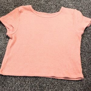 pink crop top